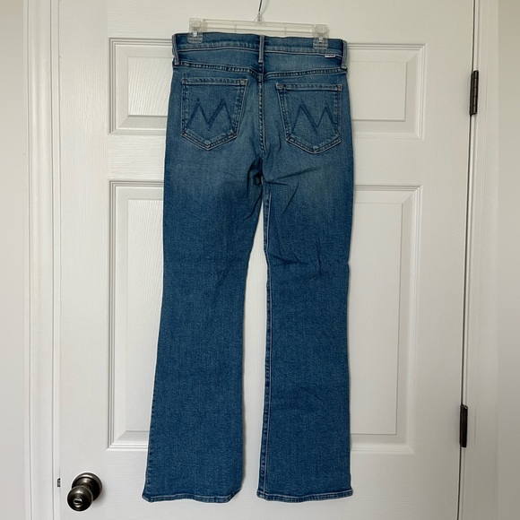 Mother Lil Outsider Sneak Bootcut Jeans Flag Me Down Size 28 Petite - Picture 5 of 10